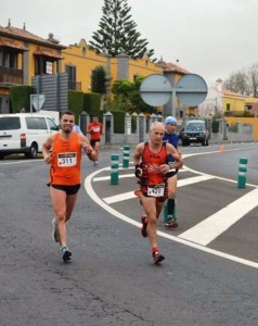 Domingo Curbelo Sanz-García - Dorsal 429 - En la Median Maratón de Tacoronte, 3 Clasificado en Veteranos D.