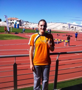 Adriana Jerez -Medalla de oro- del -XI Campeonato de Canarias de Pista de Invierno Canarias- de Lanzamiento de Jabalina-2ª Jornada - 02-02-2014