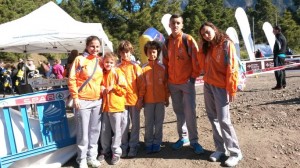 Los Cinco atletas y La Monitora Nacional en el I Campeonato Menores Campo a Través - La Palma 23-04-2014